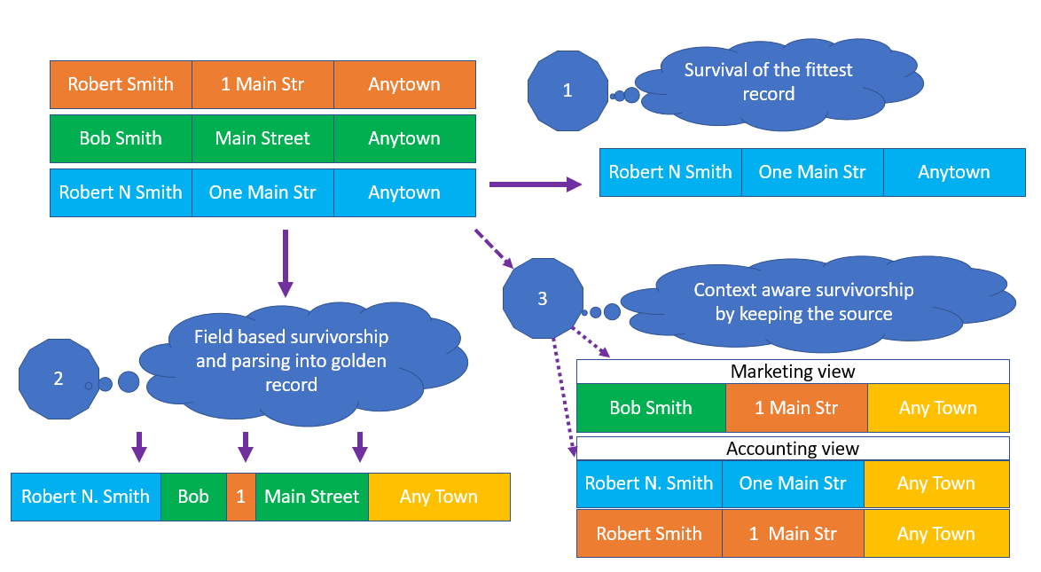 Master Data Survivorship Approaches